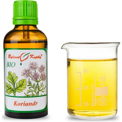 Koriander vňať bio kvapky tinktúra 50 ml