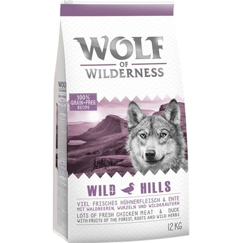 Wolf of Wilderness Wild Hills kachna 2 x 12 kg