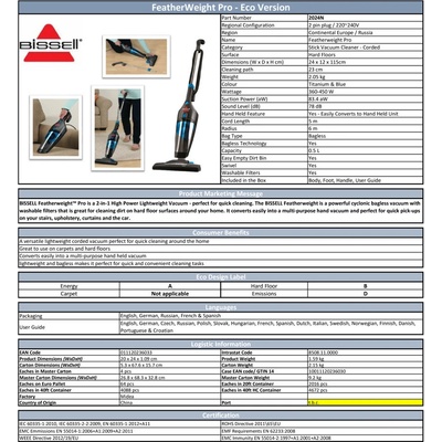 Bissell Featherweight Pro ECO 2024N