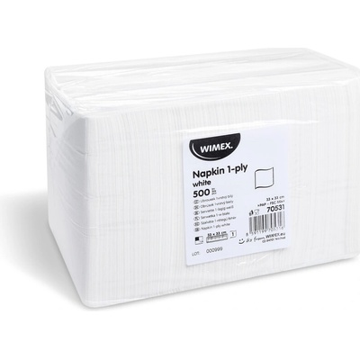 Wimex Obrúsok PAP FSC Mix 1vrstvý biely 33 x 33 cm 500 ks