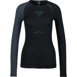 Ortovox Дамско мериносово термобельо Ortovox Women's 120 Comp Light Long Sleeve Merino base layer - Black Raven II - размер XS (115-0991-0311)