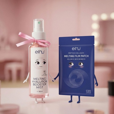 Ernu Топящи се Колагенови пептидни ПАЧОВЕ ernu peptide collagen melting film patch 3 броя + ПОДАРЪК