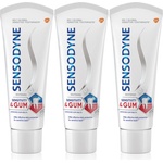 Sensodyne Sensitivity & Gum Whitening избелваща паста за зъби за защита на зъбите и венците 3x75ml