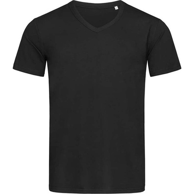 Stedman ben v-neck st9010 / Мъжка тениска с v-образно деколте - черна s (st9010blos)