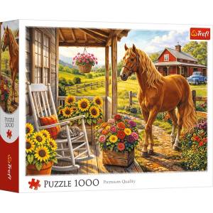 Trefl Пъзел Trefl от 1000 части - Кон във фермата (10991)