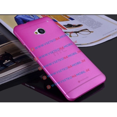 PROTEMIO Ultratenký plastový kryt HTC One M7 ružový