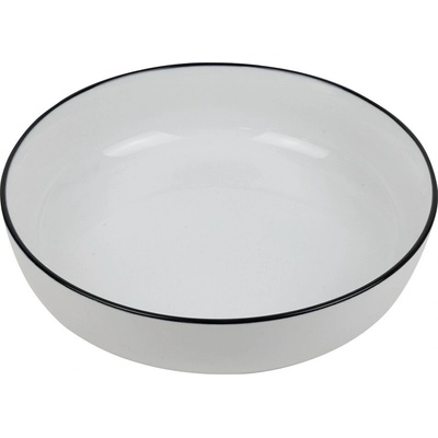 SVING Hluboký talíř FUTURE Black rim 20 cm