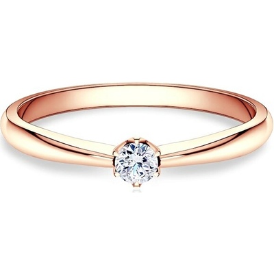 Savicki Zásnubný prsteň ružové zlato diamant SAV MIN9 D1 RZ