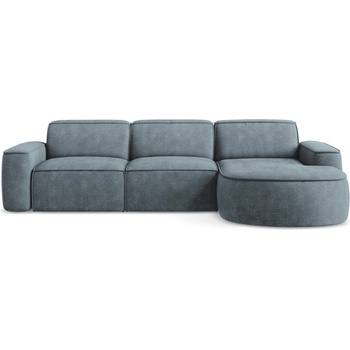 makamii Сиво-син шенилов ъглов диван (десен ъгъл) Omao - Makamii (OMAO_RC_M_61_P1_C4)