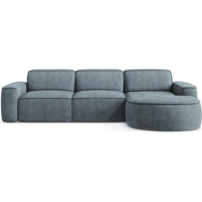 makamii Сиво-син шенилов ъглов диван (десен ъгъл) Omao - Makamii (OMAO_RC_M_61_P1_C4)