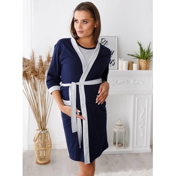 Tehotenský župan Basic Navy Grey