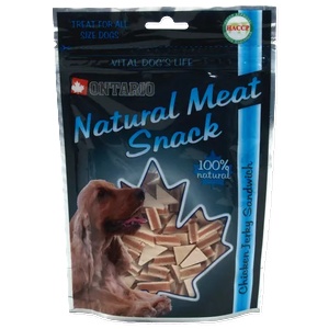 ONTARIO Лакомство за кучета - мини сандвичи, ontario, 70 гр, Чехия 214-509