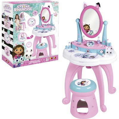 Smoby Gabby´s Dollhouse 2v1 Toaletný stolík so stoličkou