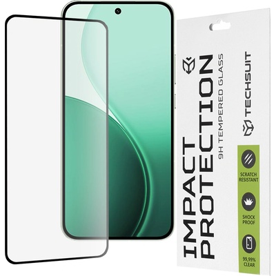 Techsuit Протектор за Oppo Reno14 - Techsuit - 111D Пълно покритие / Пълно лепило от стъкло - Черен