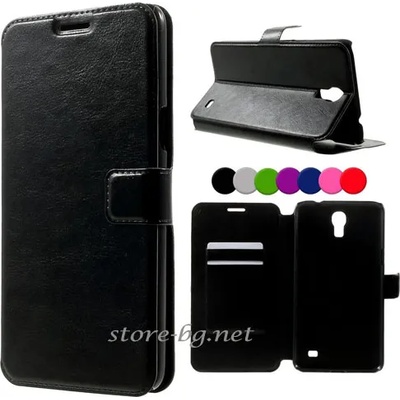 Samsung Galaxy Mega 2 Magnetic Wallet Кожен Калъф + Протектор