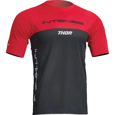 Thor Intense Assist Censis s krátkým rukávem Černá červená bílá
