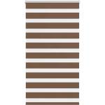 vidaXL Зебра щора, кафява, 80x100 см, ширина на плата 75, 9 см, полиестер (4014309)