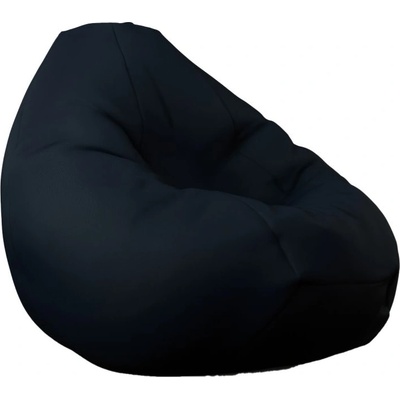 PUFRELAX Пуф, круша, 320л. , Nirvana Grande - Panama Black, Водоустойчив, Перящ се калъф, Пълнеж от Полистиролни перли (PUF-G-NGR-PEX-BL)