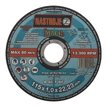 Nástroje cz Kotouč řezný 115 x 1,0 x 22 mm IM-1-115-1,0RM