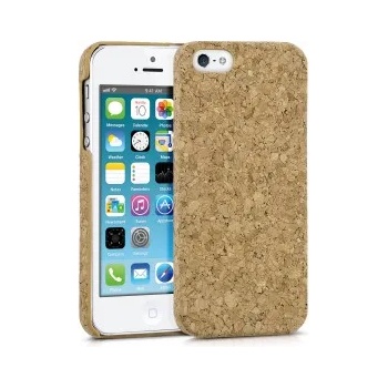 kwmobile Твърд корков калъф за Apple iPhone SE (1. Gen 2016) / 5 / 5S - светлокафяв