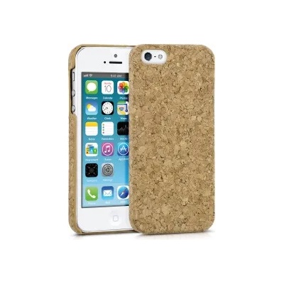 kwmobile Твърд корков калъф за Apple iPhone SE (1. Gen 2016) / 5 / 5S - светлокафяв