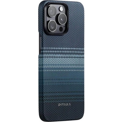 PITAKA Magsafe Калъф за iPhone 15 Pro Max, Pitaka MagEZ 5 Case, Син (KI1501MOM)