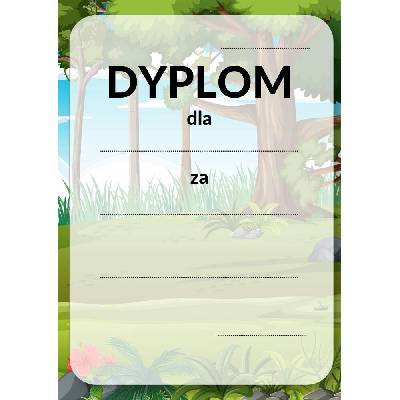 Diplom pre škôlku školu univerzálny A4 vzor W0012