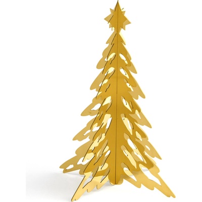 Cooee Design Dekoračný stromček Pinetree 15 cm mosadzný