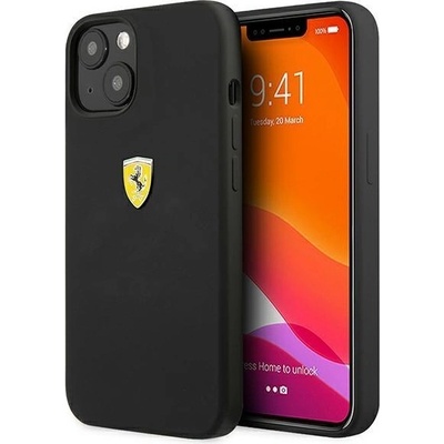 Ferrari Кейс Ferrari FESSIHCP13SBK за iPhone 13 mini 5.4", черен/черен, твърд, силиконов (3666339026912)