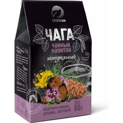 ALTEA Čaga čaj s cédrovou šiškou a ľubovníkom bodkovaným sypaný 80 g