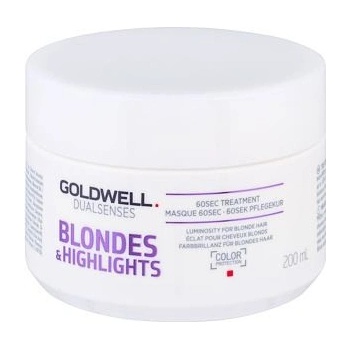 Goldwell Dualsenses Blondes & Highlights maska pre melírované vlasy (60sec Treatment for Blonde & Hightlighted Hair) 200 ml