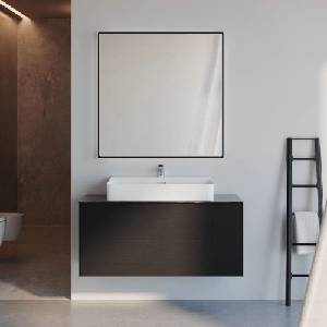 Ideal Standard Керамичен плот за мивка Ideal Standard Atelier Conca 120 см, черно мраморно покритие (T3972DG)