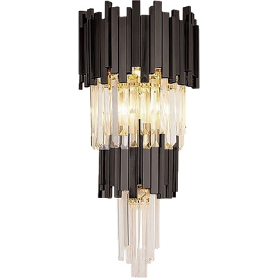 ELMARK Percy АПЛИК 3xe14 ЧЕРНО/КРИСТАЛИ (955percy3w/bl)