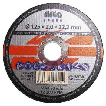 MAGG SPEED Řezný kotouč na kov 125x2,0x22mm