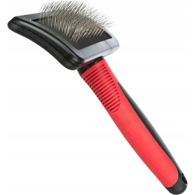 Trixie Jemná kefa tenké drôtené štetiny plastová rukoväť 9 x 16 cm