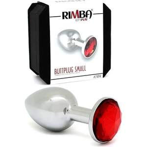  Метален плъг с червени кристали, 7, 3см. - Butt Plug Metal (RIM0007494)