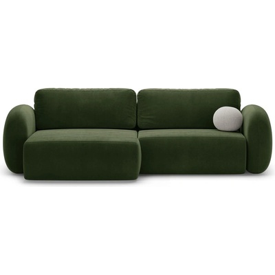 Cosmopolitan Design Зелен кадифен сгъваем/с място за съхранение ъглов диван Tonale - Cosmopolitan Design (COS_CORF_121_F1_TONALE3)