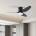 ZEVENTI - LED таванен вентилатор PADUA LED/18W/230V Wi-Fi Tuya черен + дистанционно (ZV0035)