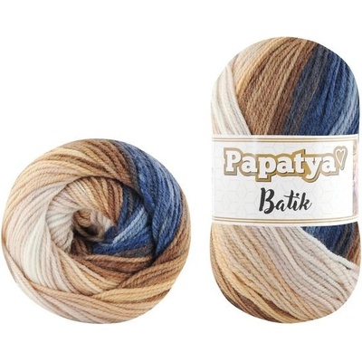 Kamgarn Příze Papatya Batik 554-50