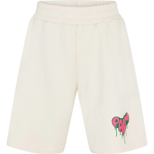 Palm angels Поларени къси панталони PALM ANGELS Men's Fleece Jogger Shorts - White Fuchsi