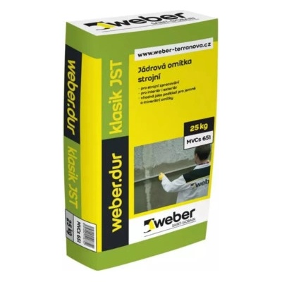 Weber.dur Klasik JST – jádrová omítka 1 mm - 25 kg balení 25 kg 1 ks