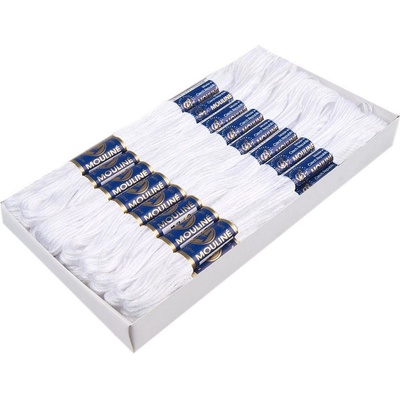 Prima-obchod Příze vyšívací Mouline Niťárna, barva 0010 White