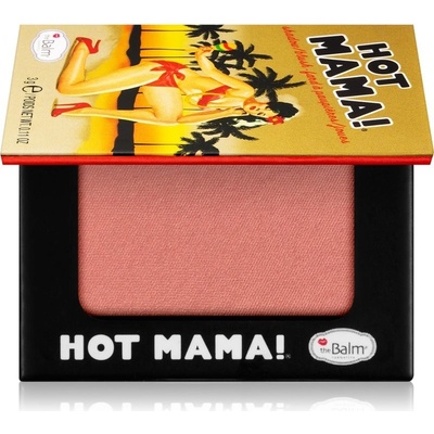 theBalm Hot Mama! Travel size lícenka a očné tiene v jednom Beautiful Peachy Pink 3 g