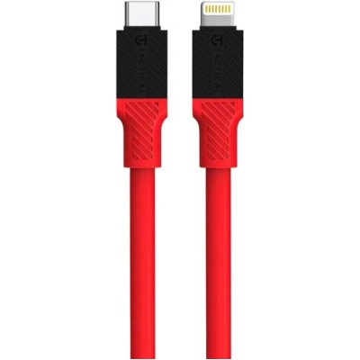 Tactical 57983117398 USB-C/Lightning, 1m, červený