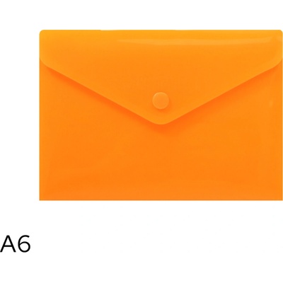 LUMA Obal spisový s klopou a drukem A6 neon LUMA, oranžový