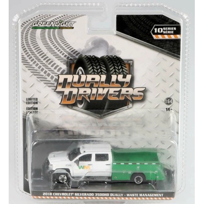 GreenLight Chevrolet Silverado 3500HD Dually Waste Management 2018 1:64