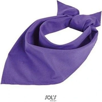 Šatka trojcípa Sols Bandana fialová