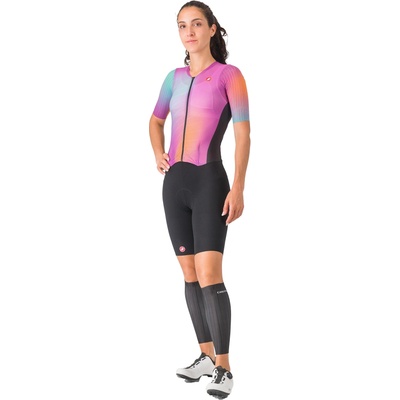 Castelli PR 2 W SPEED SUIT čierna/hortenzia/oranžová