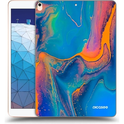 Picasee silikónový čierny obal Apple iPad Air 10.5 2019 3.generace Rainbow