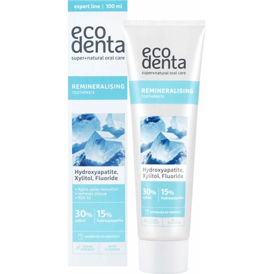 EcoDenta Remineralising remineralizačná s hydroxyapatitom a xylitolom 100 ml